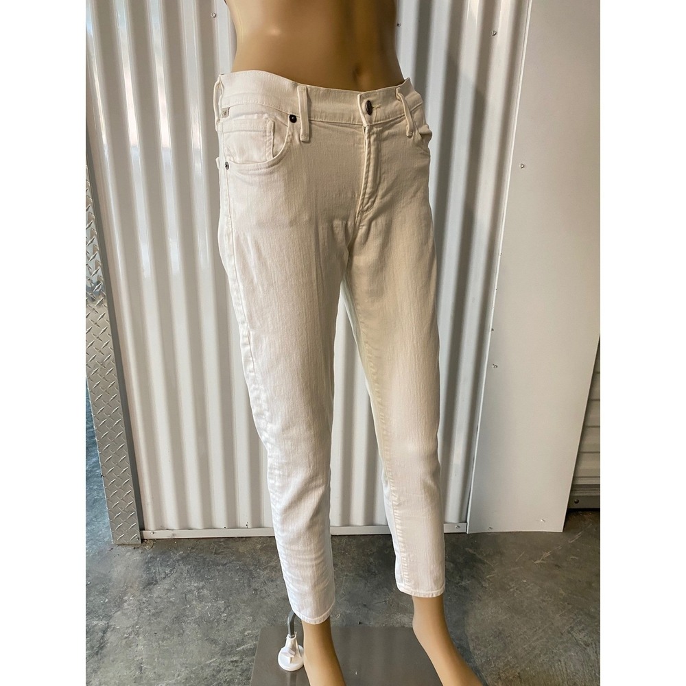 Citizens of Humanity Thompson White Skinny Jeans Womens 27 Mid Rise Stretch - Picture 4 of 10